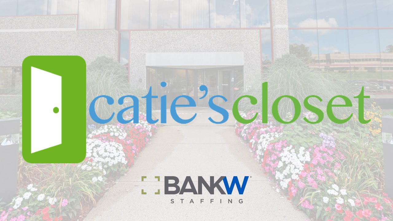 Press Releases 6 Bankw staffing sparks holiday spirit with donation drive for catie’s closet